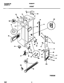 CABINET Diagram and Parts List for FRS22ZRFW1  Frigidaire Refrigerator