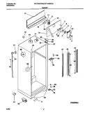 CABINET Diagram and Parts List for FRT18QRCD4  Frigidaire Refrigerator