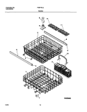 RACKS Diagram and Parts List for FDB710LCS0  Frigidaire Dishwasher