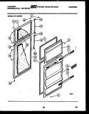 DOOR PARTS Diagram and Parts List for GTN140BG1  Frigidaire Refrigerator