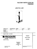 COVER Diagram and Parts List for XF22CW0  Frigidaire Freezer