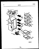 SHELVES AND SUPPORTS Diagram and Parts List for RS22F8DX1C  Gibson Refrigerator