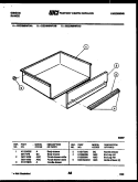 DRAWER PARTS Diagram and Parts List for CEC3M6WTAC  Gibson Range