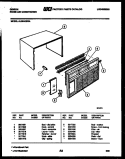 CABINET PARTS Diagram and Parts List for AL06A5EWA  Gibson Air Conditioner