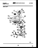 WASHER DRIVE SYSTEM AND PUMP Diagram and Parts List for LC248H1  Frigidaire Washer