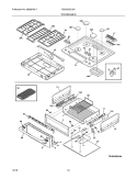 TOP/DRAWER Diagram and Parts List for EI30GS5CJSA  Electrolux Range