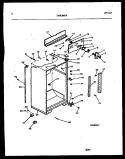 CABINET PARTS Diagram and Parts List for TMK206EN3D  Kelvinator Refrigerator