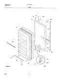 DOOR Diagram and Parts List for UL1793CA2  Electrolux Freezer