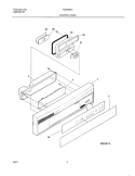 Part Location Diagram of 154378503 Frigidaire INSERT-CONTROL PNL