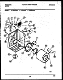 CABINET AND COMPONENT PARTS Diagram and Parts List for DEDMFW3  Frigidaire Dryer