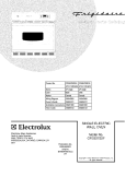 COVER Diagram and Parts List for CFEB27S2FB2  Frigidaire Wall Oven