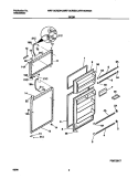DOOR Diagram and Parts List for MRT13CREW4  Frigidaire Refrigerator