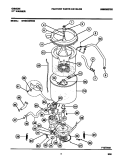 TUBS, HOSES, MOTOR Diagram and Parts List for GWS645RBS0  Gibson Washer