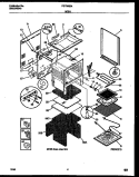 BODY PARTS Diagram and Parts List for FEF352BADB  Frigidaire Range