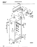 CABINET Diagram and Parts List for MRT18DNED0  Frigidaire Refrigerator