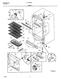 CABINET Diagram and Parts List for UL1793ECW7  Electrolux Freezer