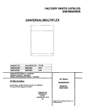 COVER Diagram and Parts List for MDB124BAB0  Uni Dishwasher