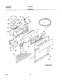 Part Location Diagram of 241685702 Frigidaire Water Dispenser Actuator