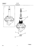 TRANSMISSION Diagram and Parts List for SWX703AS2  Westinghouse Washer