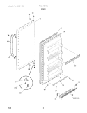 Part Location Diagram of 297316518 Frigidaire PANEL-OUTER DOOR