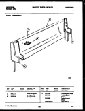 BACKGUARD Diagram and Parts List for CG300SP2Y1  Frigidaire Range