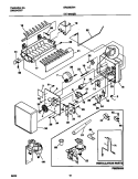 ICE MAKER Diagram and Parts List for GRS26ZRHW5  Gibson Refrigerator