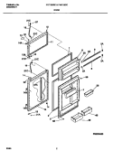 DOOR Diagram and Parts List for F44R18CCD0  Frigidaire Refrigerator