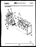 ICE DOOR, DISPENSER AND WATER TANK Diagram and Parts List for FMW240DN1F  Kelvinator Refrigerator