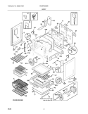 BODY Diagram and Parts List for EI30EF55GSB  Electrolux Range