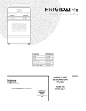 COVER Diagram and Parts List for FFGF3047LSB  Frigidaire Range