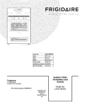 COVER Diagram and Parts List for LGGF305MKFH  Frigidaire Range