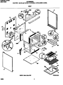 BODY Diagram and Parts List for FEF336BGDB  Frigidaire Range