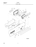 CONTROL PANEL Diagram and Parts List for GLDB958JS0  Frigidaire Dishwasher