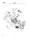 LOWER OVEN Diagram and Parts List for GLEB27T8ABA  Frigidaire Wall Oven