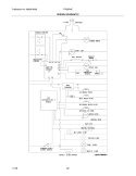 WIRING SCHEMATIC Diagram and Parts List for FRS6R4EQC  Frigidaire Refrigerator