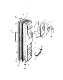 FREEZER DOOR Diagram and Parts List for FMW240AN5D  Kelvinator Refrigerator