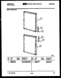 DOOR PARTS Diagram and Parts List for FCDWF135E2  Frigidaire Refrigerator