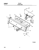 P12C0053 CONTROL PANEL Diagram and Parts List for FWS445RFS1  Frigidaire Washer