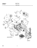 LOWER OVEN Diagram and Parts List for GLEB27T8ASC  Frigidaire Wall Oven