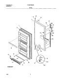 DOOR Diagram and Parts List for FFU20FG6AW0  Frigidaire Freezer