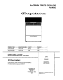 COVER Diagram and Parts List for FPF311PHDB  Frigidaire Range