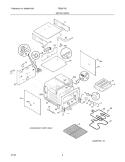 UPPER OVEN Diagram and Parts List for FEB27T6CSA  Frigidaire Wall Oven