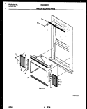 WINDOW MOUNTING PARTS Diagram and Parts List for WAC053S7A4  Frigidaire Air Conditioner