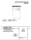 COVER Diagram and Parts List for MWX223REW3  Frigidaire Washer