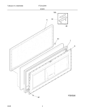 DOOR Diagram and Parts List for FFC0723DW4  Frigidaire Freezer
