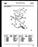 GAS CONTROL Diagram and Parts List for 12-3699-00-04  Tappan Wall Oven