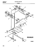 BURNER Diagram and Parts List for MGF324WBSC  Frigidaire Range