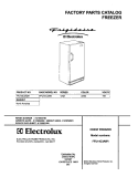 COVER Diagram and Parts List for FFU14C3AW1  Frigidaire Freezer