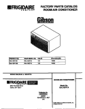 COVER Diagram and Parts List for GAL103Y1A1  Gibson Air Conditioner