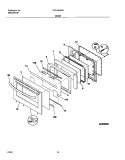 DOOR Diagram and Parts List for FGFL88ACB  Frigidaire Range
